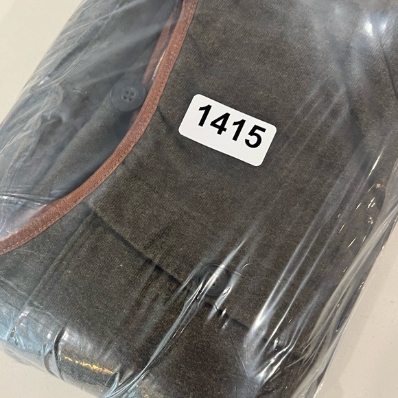 Polo Ralph Lauren Size Small Button Front Leather Detail Hunting Brown Vest EUC - Picture 14 of 14